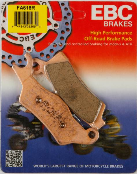 EBC - BRAKE PADS FA618R SINTERED R SERIES - Image 1