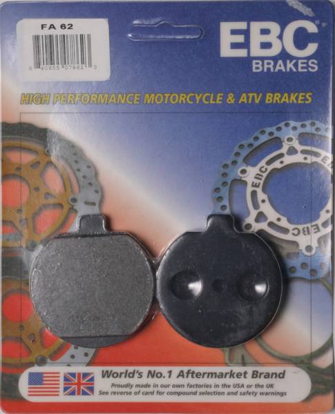 EBC - BRAKE PADS FA62 ORGANIC - Image 1