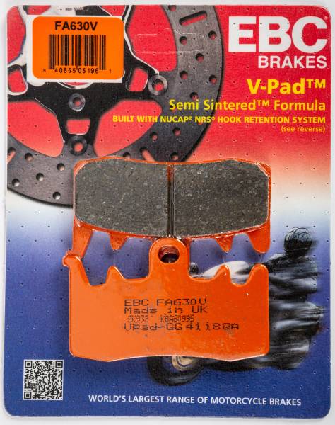 EBC - BRAKE PADS FA630V SEMI-SINTERED V SERIES - Image 1