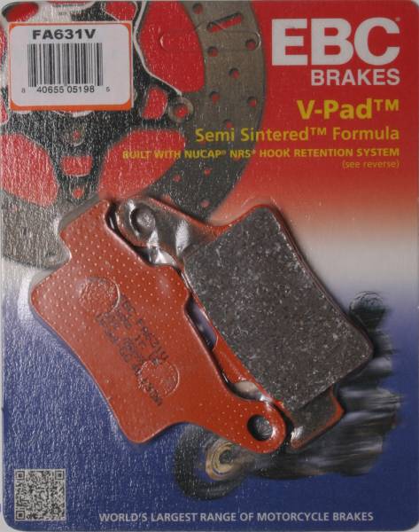 EBC - BRAKE PADS FA631V SEMI-SINTERED V SERIES - Image 1