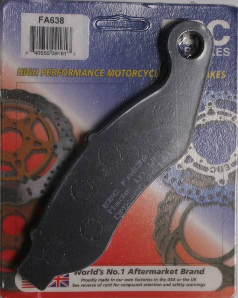 EBC - BRAKE PADS FA638 ORGANIC - Image 1