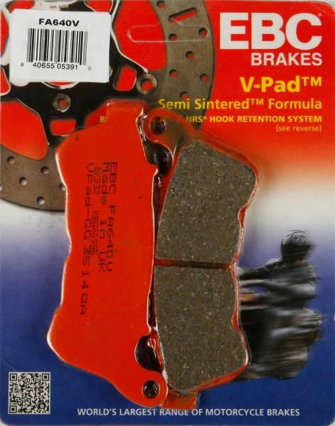 EBC - BRAKE PADS FA640V SEMI-SINTERED V SERIES - Image 1