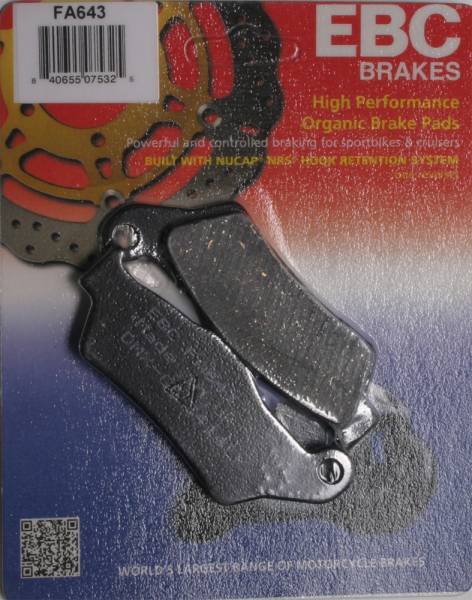 EBC - BRAKE PADS FA643 ORGANIC - Image 1