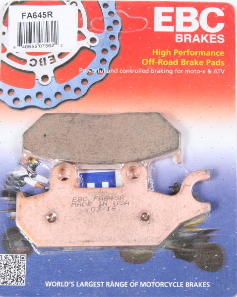 EBC - BRAKE PADS FA645R SINTERED R SERIES - Image 1