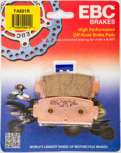 EBC - BRAKE PADS FA651R SINTERED R SERIES - Image 1