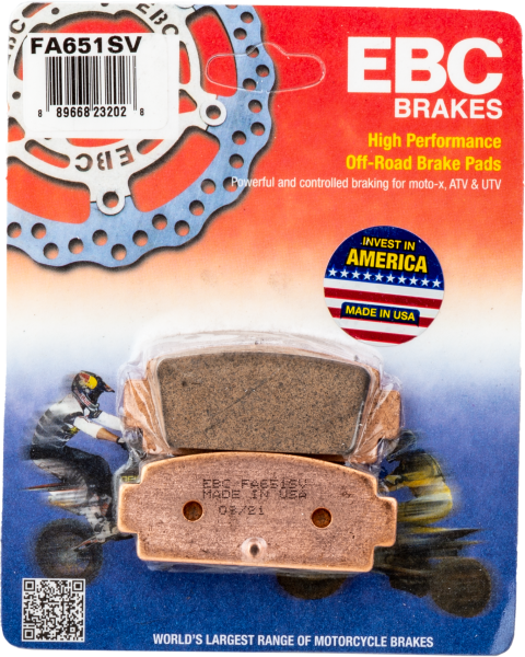 EBC - BRAKE PADS FA651SV SEVERE DUTY SV SERIES - Image 1