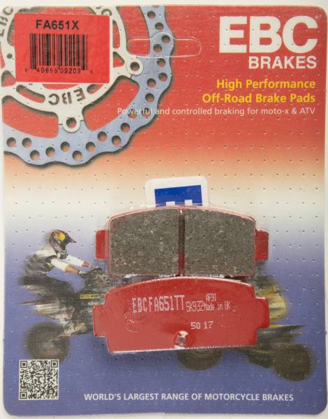 EBC - BRAKE PADS FA651X CARBON X SERIES - Image 1