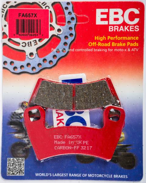 EBC - BRAKE PADS FA657X CARBON X SERIES - Image 1