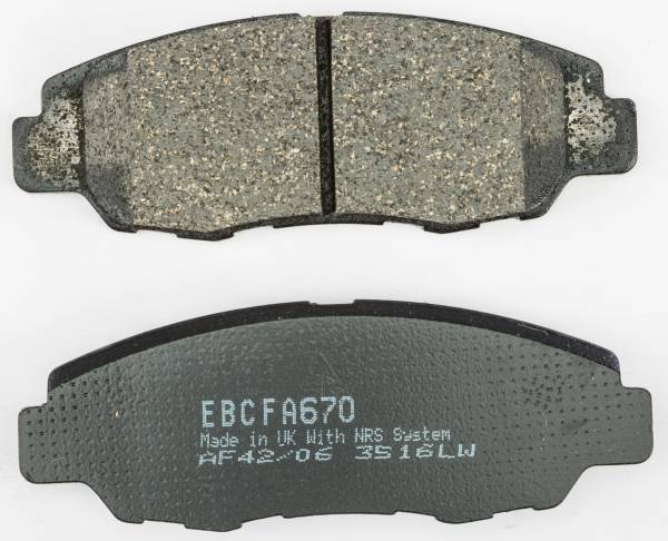 EBC - BRAKE PADS FA670 ORGANIC - Image 1