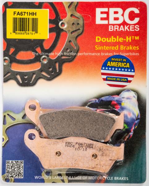 EBC - BRAKE PADS FA671HH DOUBLE-H SINTERED - Image 1