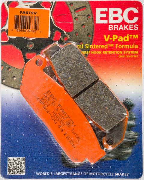 EBC - BRAKE PADS FA672V SEMI-SINTERED V SERIES - Image 1