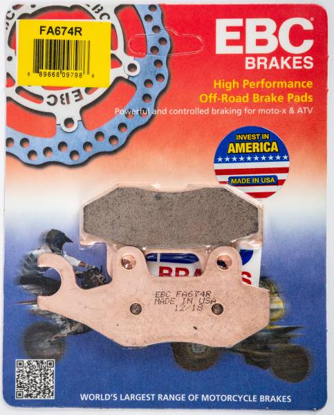 EBC - BRAKE PADS FA674R SINTERED R SERIES - Image 1