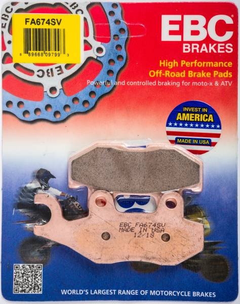 EBC - BRAKE PADS FA674SV SEVERE DUTY SV SERIES - Image 1