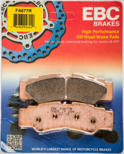 EBC - BRAKE PADS FA677R SINTERED R SERIES - Image 1