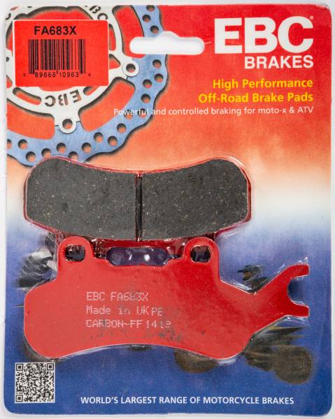 EBC - BRAKE PADS FA683X CARBON X SERIES - Image 1