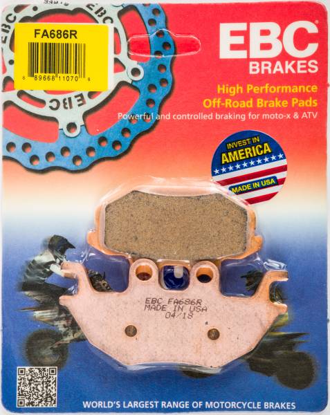 EBC - BRAKE PAD FA686R SINTERED R SERIES - Image 1