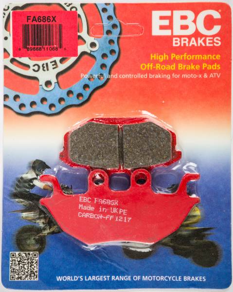 EBC - BRAKE PAD FA686X CARBON X SERIES - Image 1