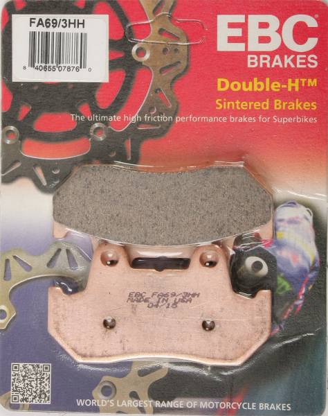 EBC - BRAKE PADS FA69/3HH DOUBLE-H SINTERED - Image 1