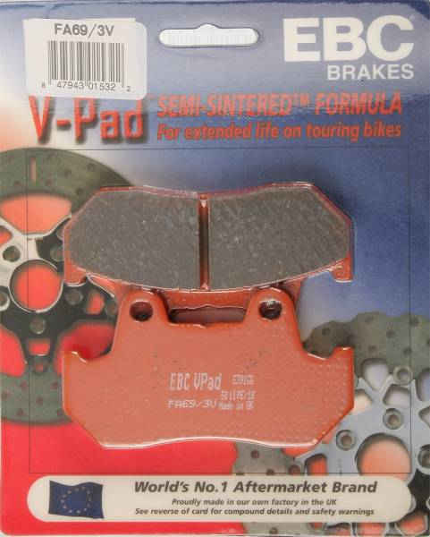 EBC - BRAKE PADS FA69/3V SEMI-SINTERED V SERIES - Image 1