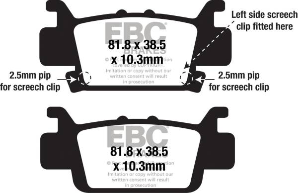 EBC - BRAKE PADS FA703SV SEVERE DUTY SV SERIES - Image 1