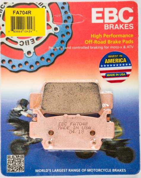 EBC - BRAKE PADS FA704R SINTERED R SERIES - Image 1