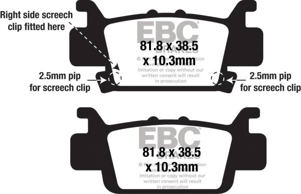 EBC - BRAKE PADS FA704SV SEVERE DUTY SV SERIES - Image 1