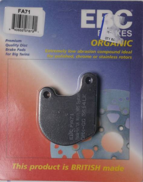 EBC - BRAKE PADS FA71 ORGANIC - Image 1