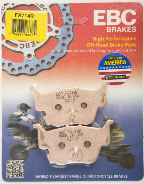 EBC - BRAKE PADS FA714R SINTERED R SERIES - Image 1