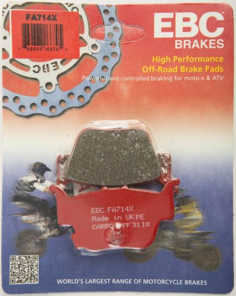 EBC - BRAKE PADS FA714X CARBON X SERIES - Image 1