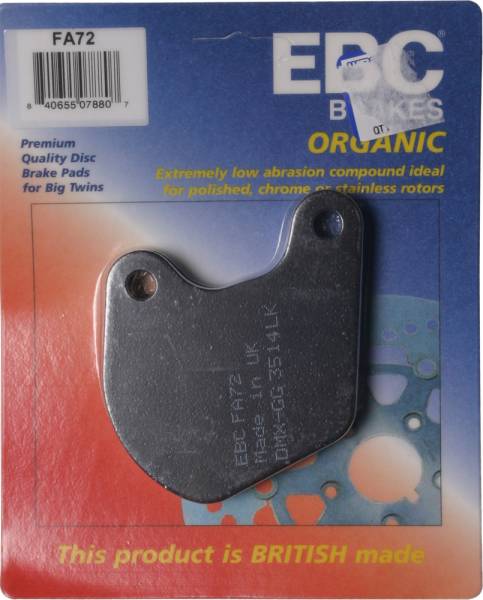 EBC - BRAKE PADS FA72 ORGANIC - Image 1