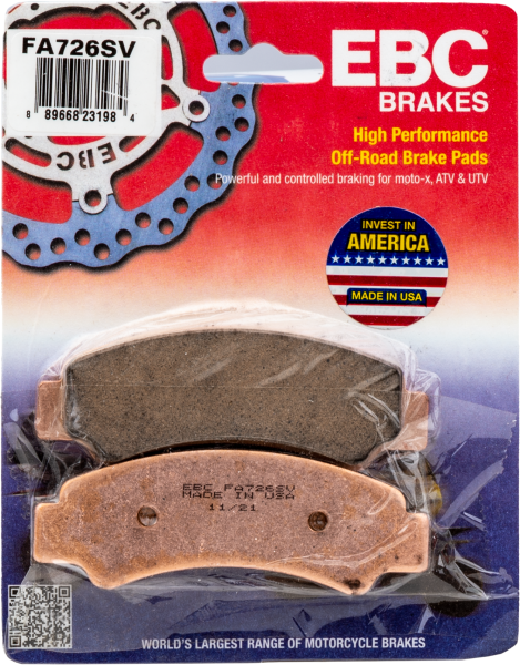 EBC - BRAKE PADS FA726SV SEVERE DUTY SV SERIES - Image 1