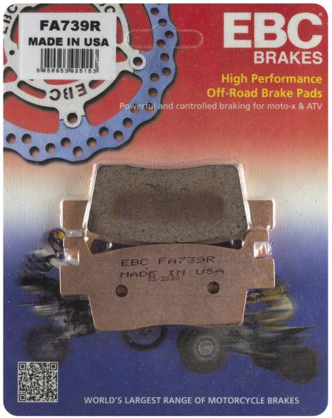 EBC - BRAKE PADS FA739R SINTERED R SERIES - Image 1