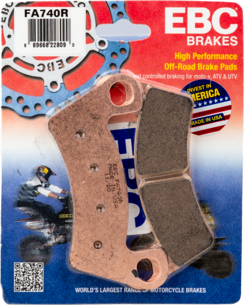 EBC - BRAKE PADS FA740R SINTERED R SERIES - Image 1