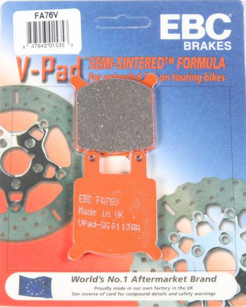 EBC - BRAKE PADS FA76V SEMI-SINTERED V SERIES - Image 1