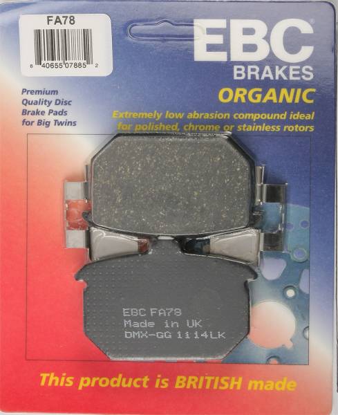 EBC - BRAKE PADS FA78 ORGANIC - Image 1