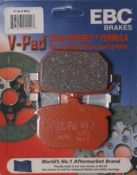 EBC - BRAKE PADS FA78V SEMI-SINTERED V SERIES - Image 1