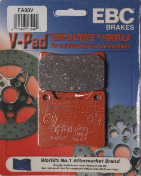 EBC - BRAKE PADS FA88V SEMI-SINTERED V SERIES - Image 1