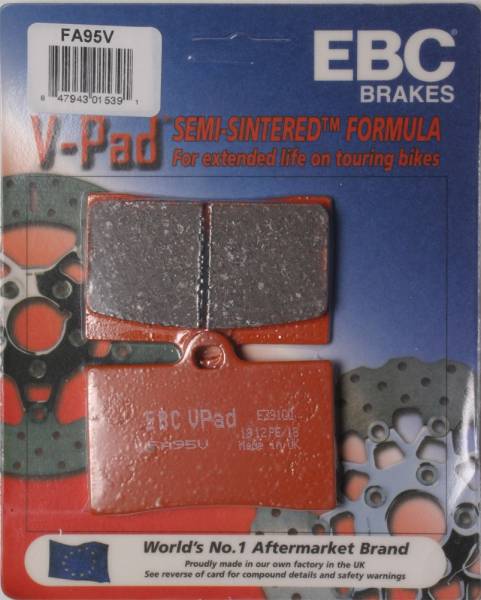 EBC - BRAKE PADS FA95V SEMI-SINTERED V SERIES - Image 1