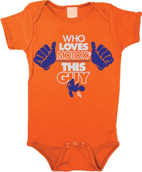 SMOOTH - THIS GUY ROMPER ORANGE 3/6M - Image 1