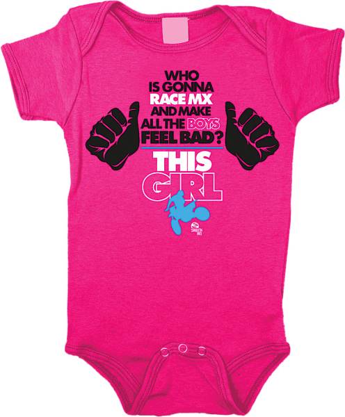 SMOOTH - THIS GIRL ROMPER PINK 3/6M - Image 1