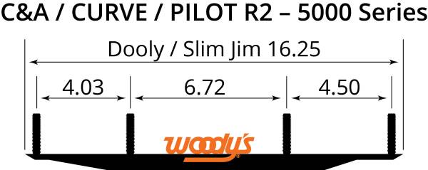 WOODYS - 4" DOOLY CARBIDE RUNNER WOODY'S 5000 SERIES - Image 1