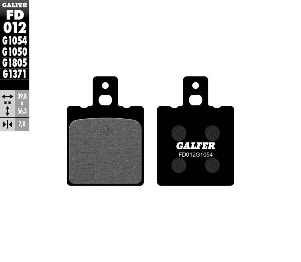 GALFER - BRAKE PADS SEMI METALLIC FD012G1054 - Image 1