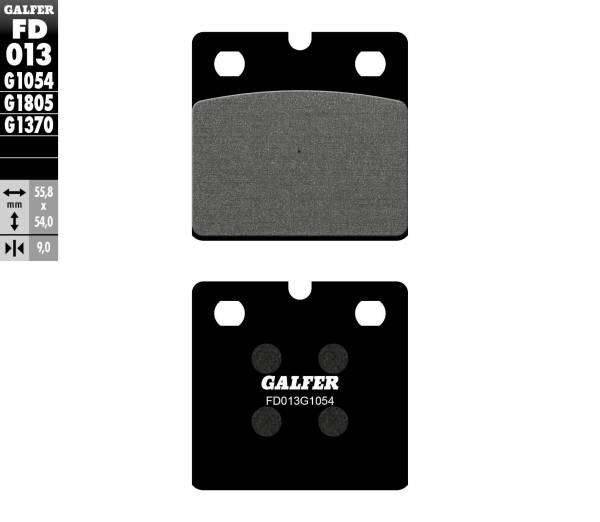 GALFER - BRAKE PADS SEMI METALLIC FD013G1054 - Image 1