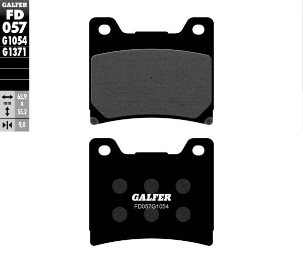 GALFER - BRAKE PADS SEMI METALLIC FD057G1054 - Image 1