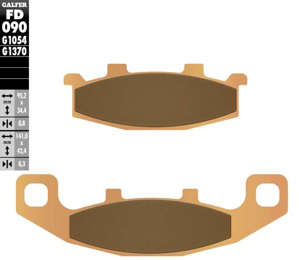 GALFER - BRAKE PADS SINTERED FD090G1370 - Image 1