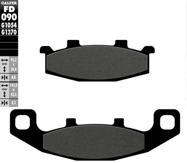 GALFER - BRAKE PADS SEMI METALLIC FD090G1054 - Image 1