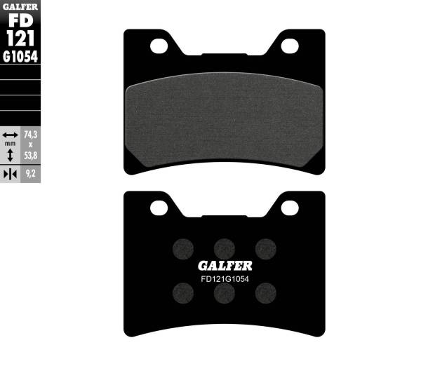 GALFER - BRAKE PADS SEMI METALLIC FD121G1054 - Image 1