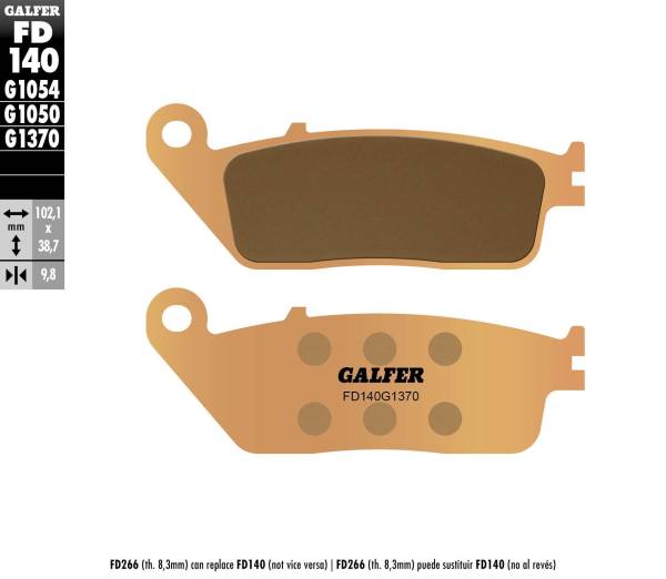 GALFER - BRAKE PADS SINTERED FD140G1370 - Image 1