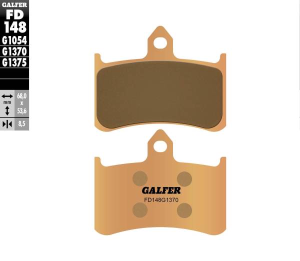 GALFER - BRAKE PADS SINTERED FD148G1370 - Image 1