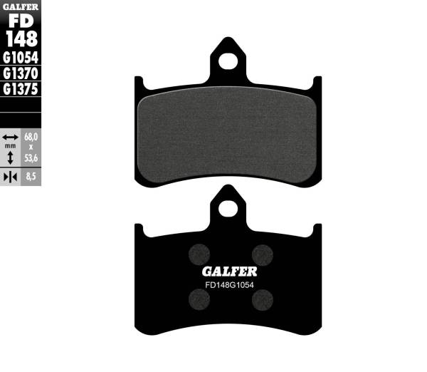 GALFER - BRAKE PADS SEMI METALLIC FD148G1054 - Image 1